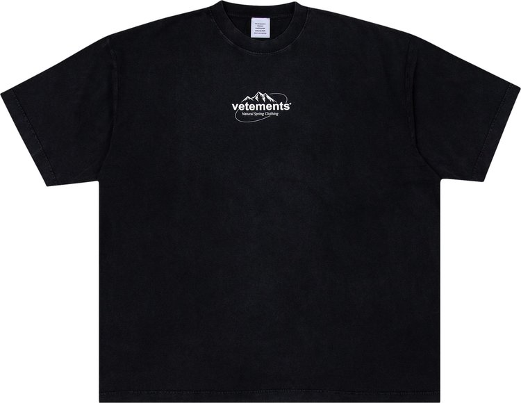 Vetements Spring Water Logo T-Shirt 'Black'
