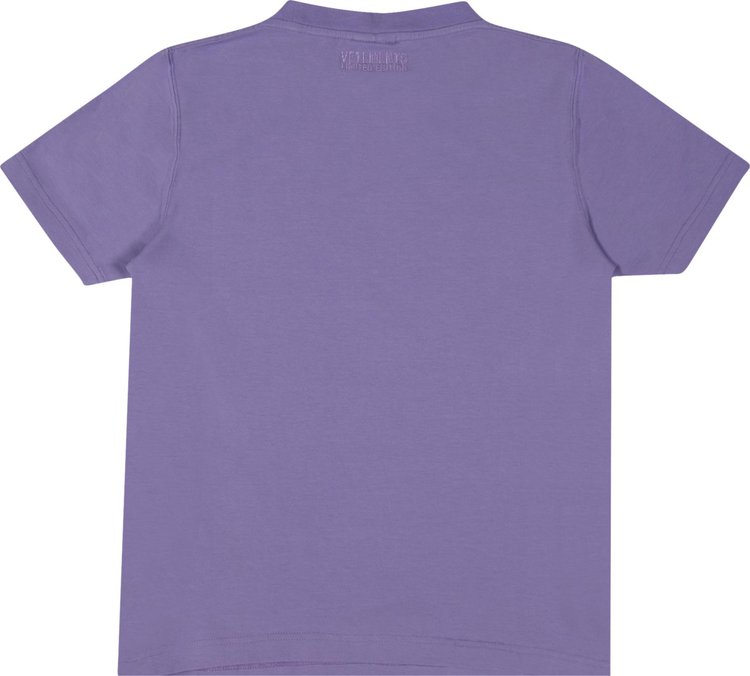 Vetements Bling Logo Fitted T Shirt Lilac