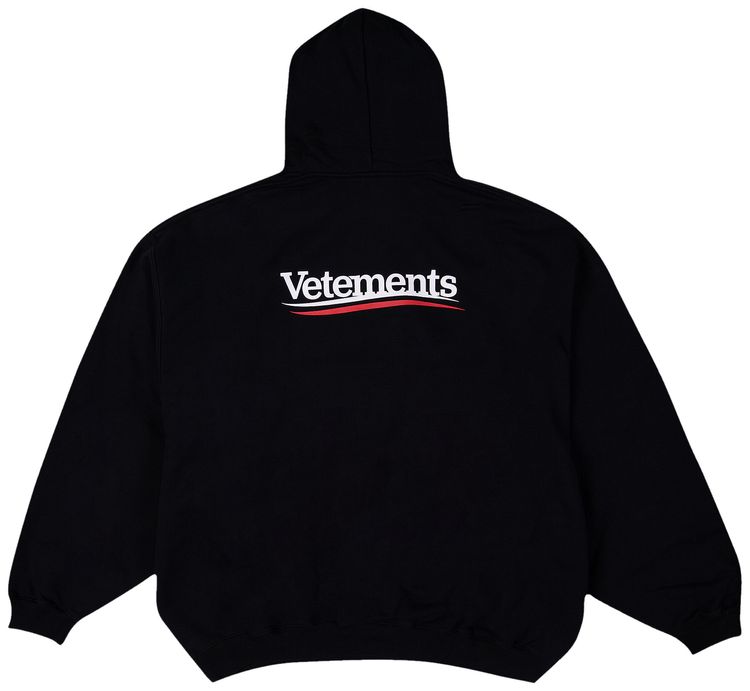 Vetements Campaign Logo Hoodie Black