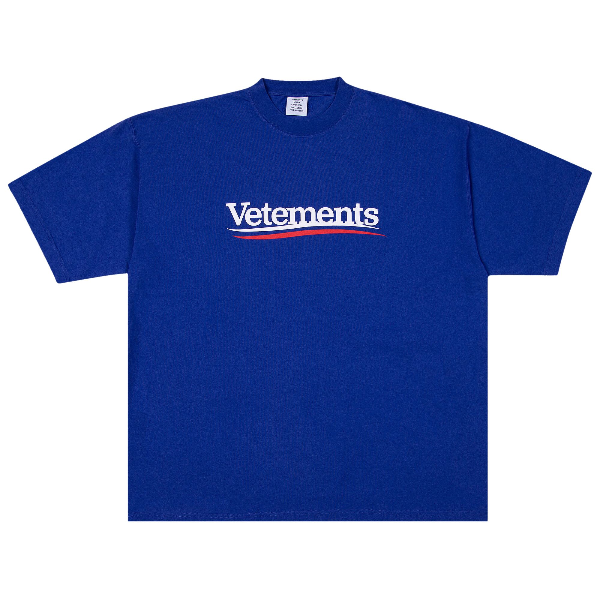 Buy Vetements Campaign Logo T-Shirt 'Royal Blue