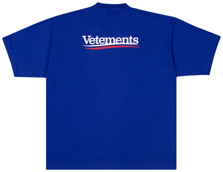 Vetements Campaign Logo T Shirt Royal Blue