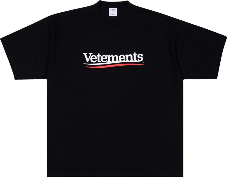 Vetements Campaign Logo T-Shirt 'Black'