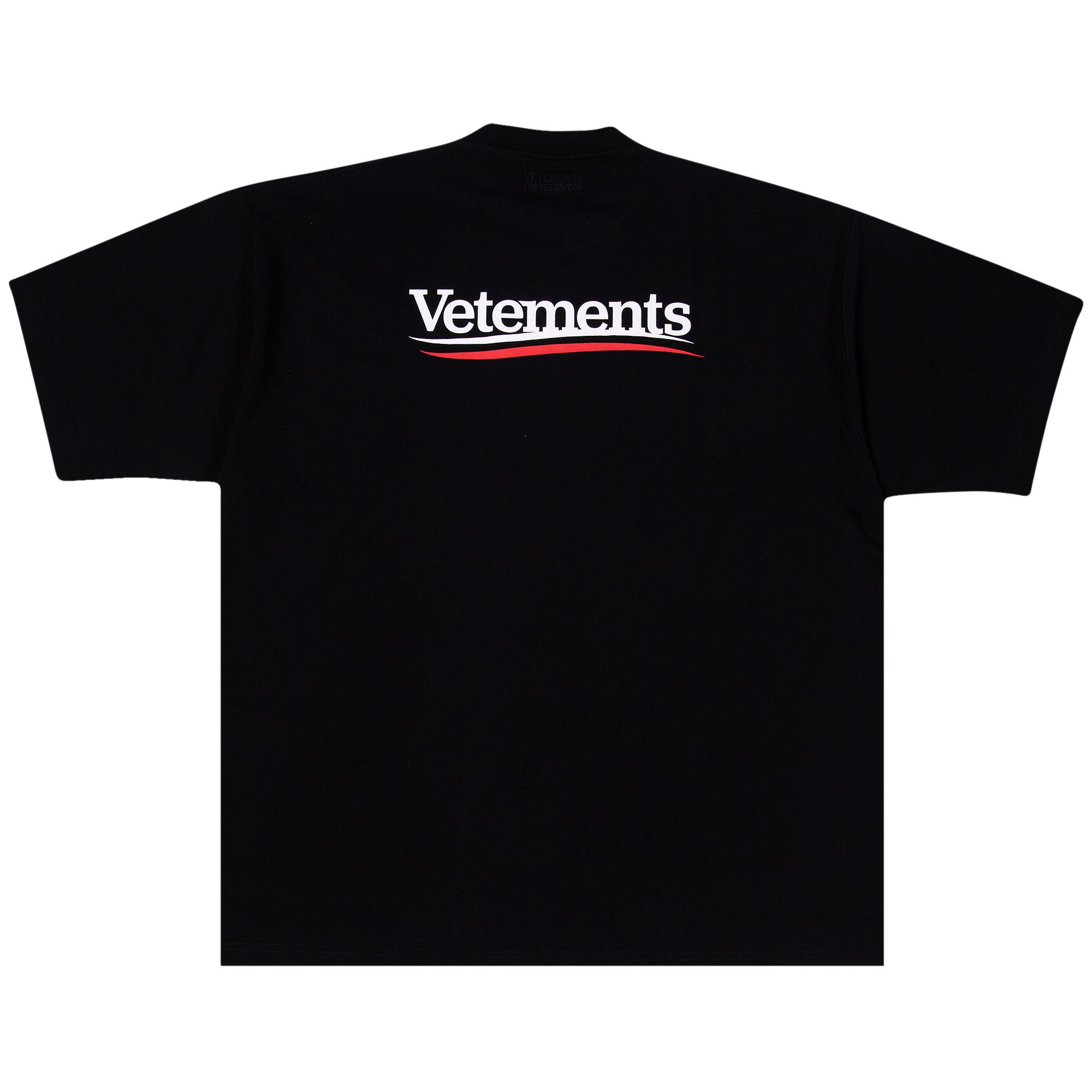 Buy Vetements Campaign Logo T-Shirt 'Black' - UE64TR440B BLAC | GOAT