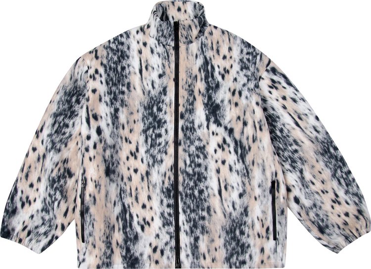 Vetements Fleece Zip Up Jacket 'Snow Leopard'