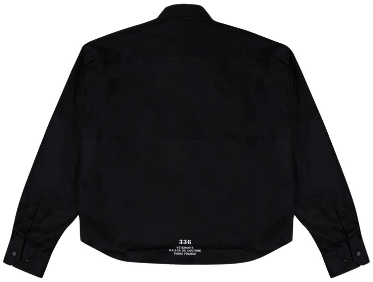 Vetements Haute Couture Cropped Shirt Black