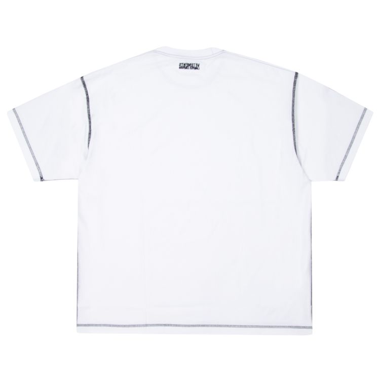 Vetements Inside Out Embroidered Logo T Shirt White