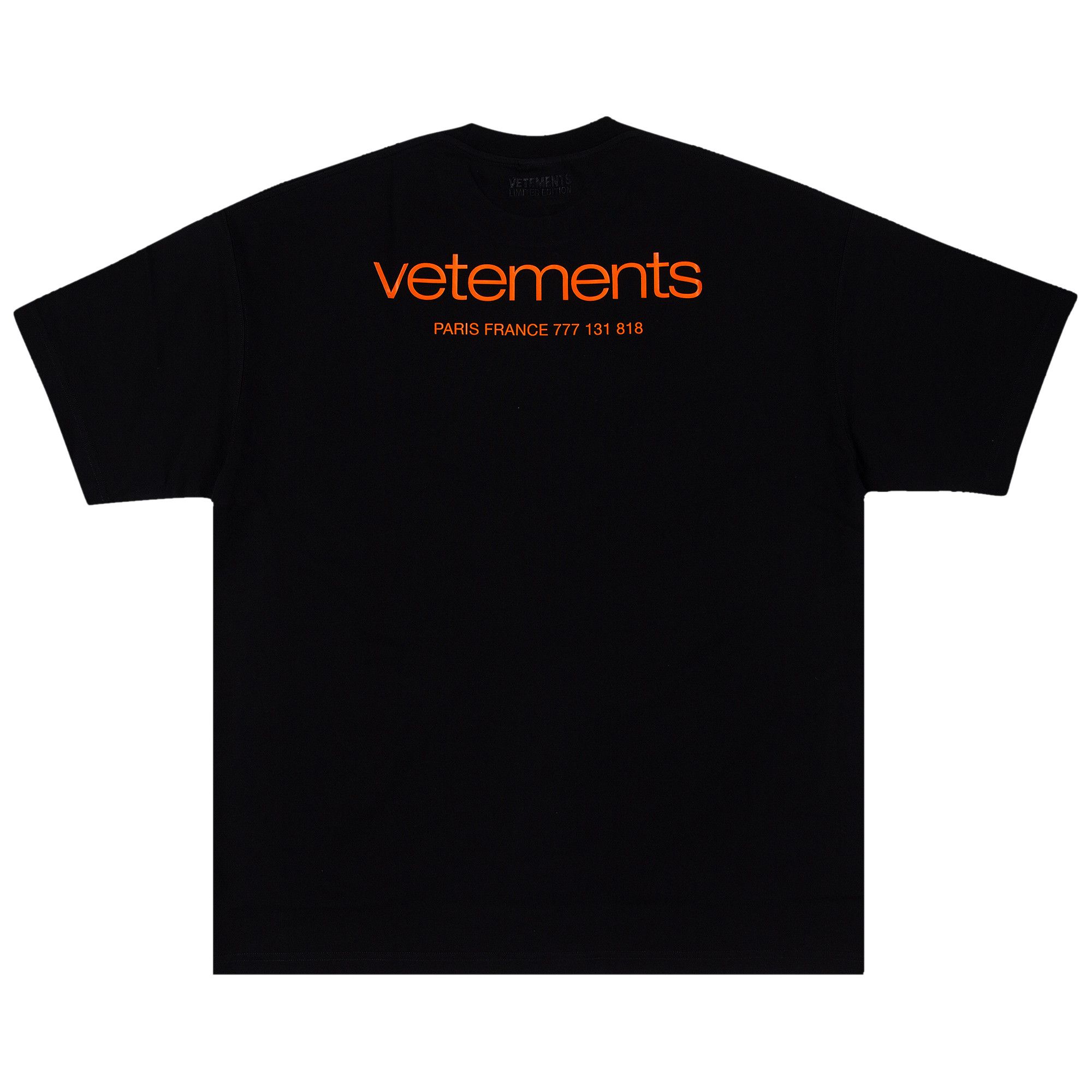 トップス VETEMENTS TOP (UE63TR360B DIRTYBLACK)