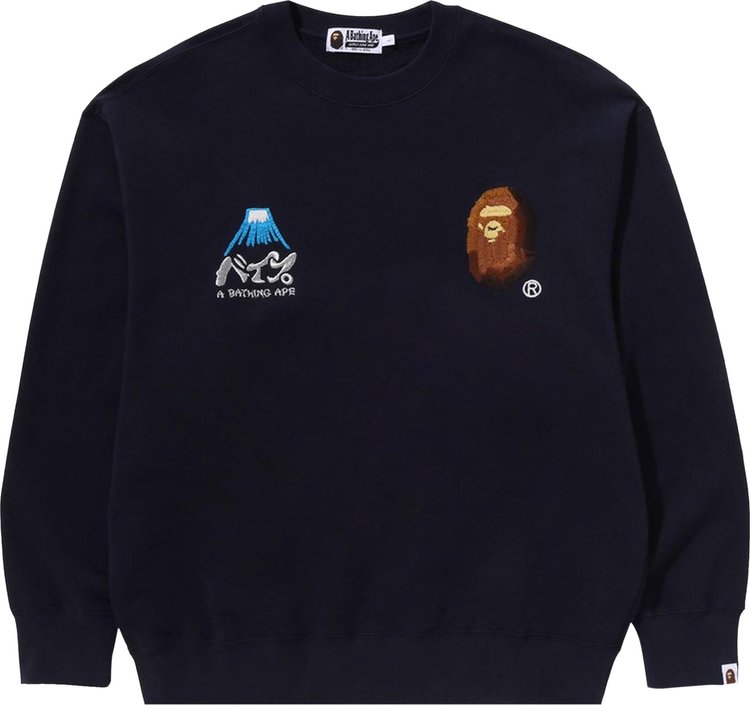 BAPE Souvenir Crewneck Navy