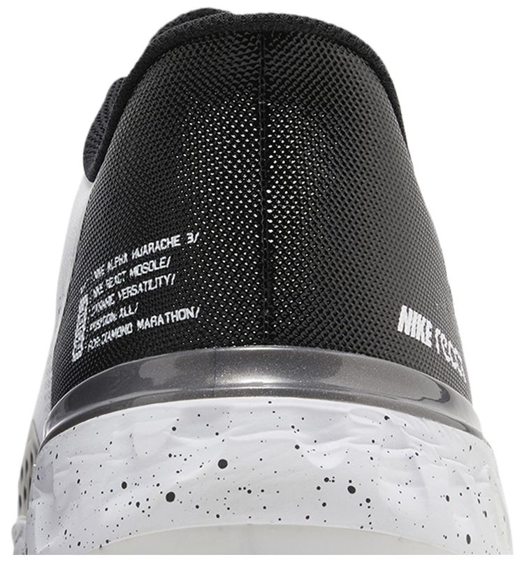 Nike Alpha Huarache Elite 3 Low White Black