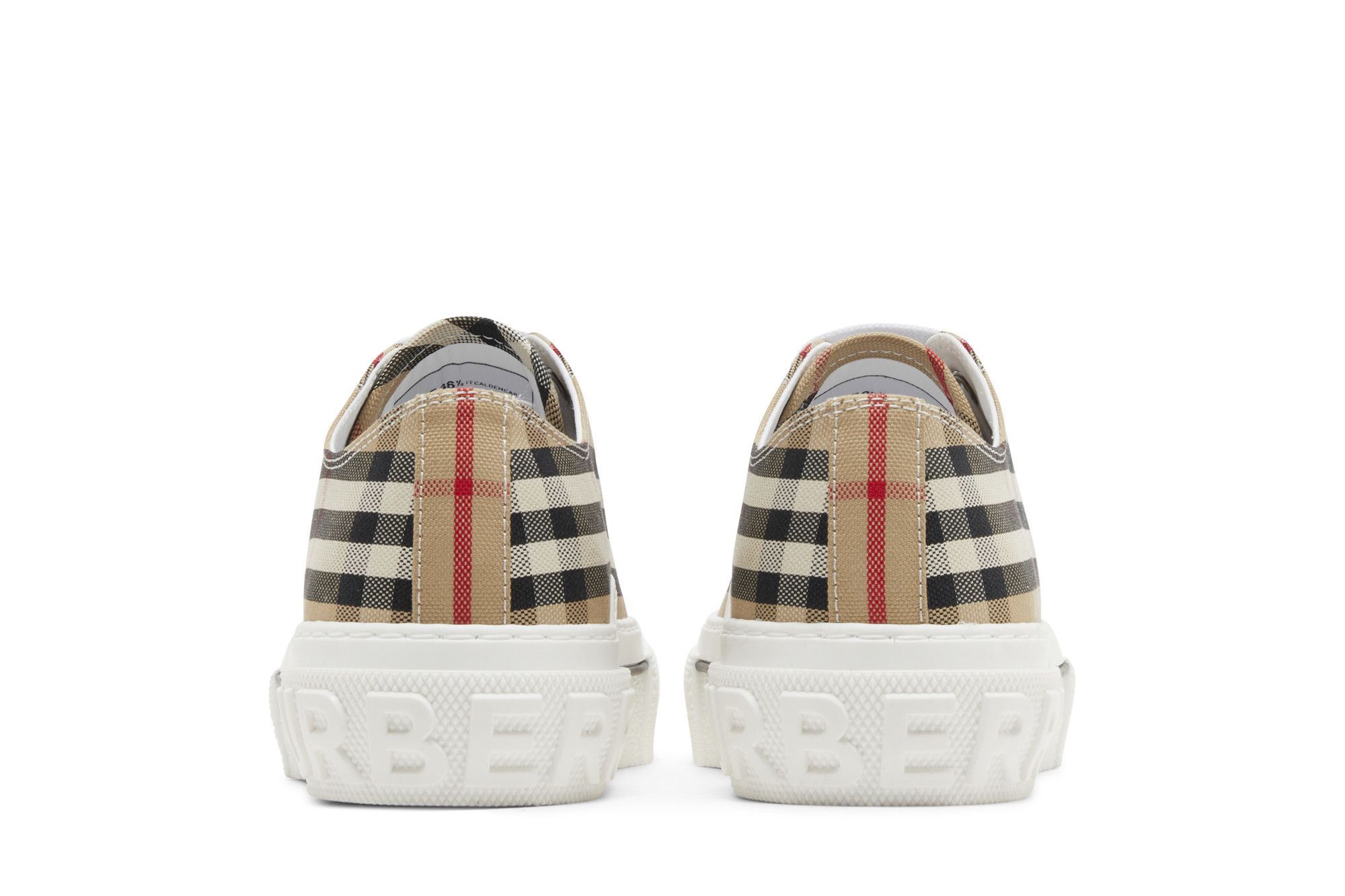 スニーカー BURBERRY Women Sneakers 8050506 A7028 beige BURBERRY women's sneaker shoes in fabric and rubber 8050506