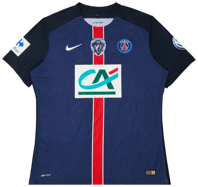 Paris Saint Germain Coupe de France Stock Pro Home Jersey NavyBlueRed