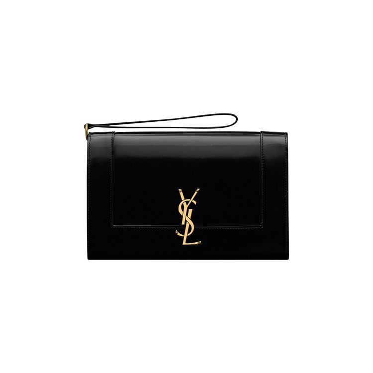 Saint Laurent Flap Pouch Noir