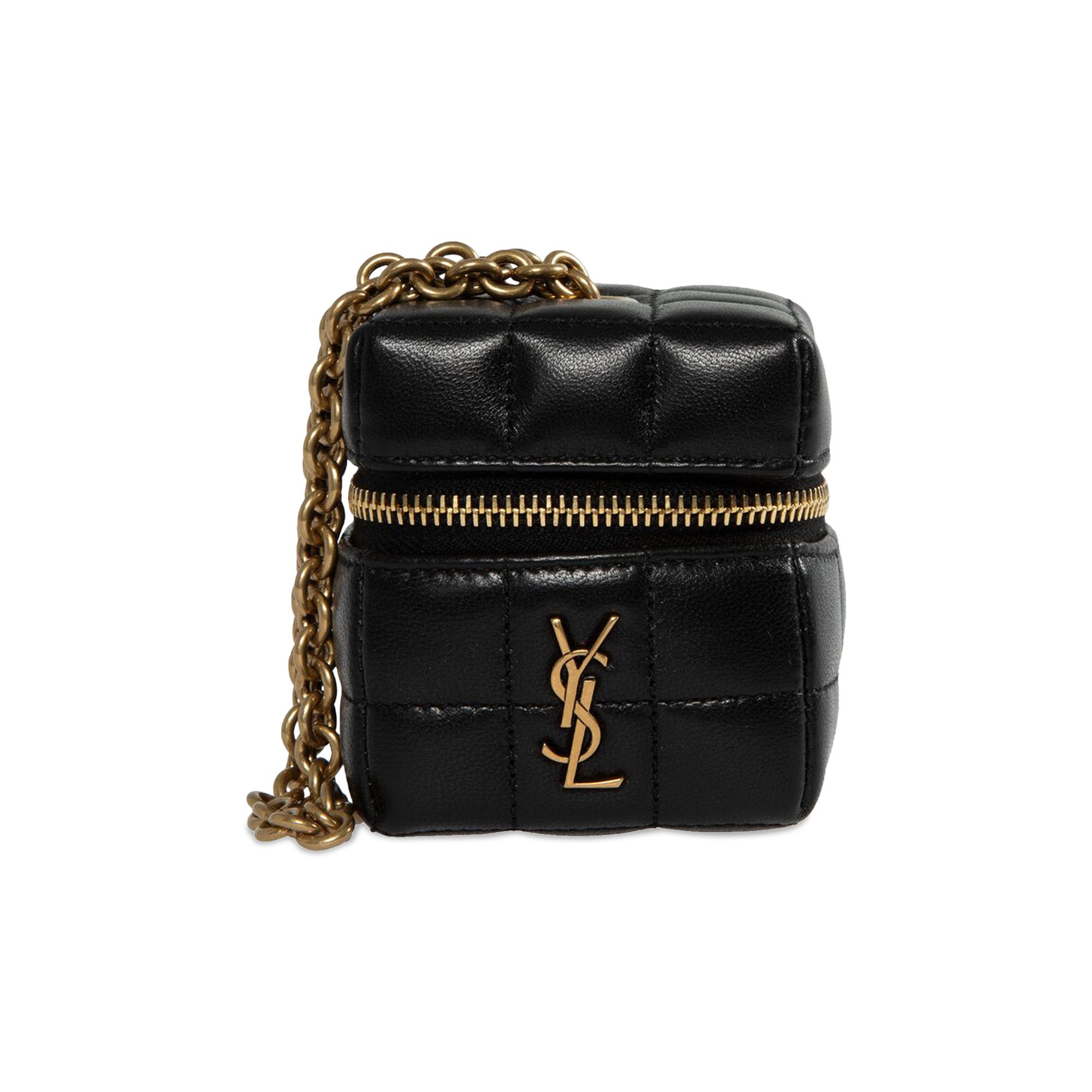 Buy Saint Laurent Mini Cube Box With Chain 'Noir' - 773592 AABVP