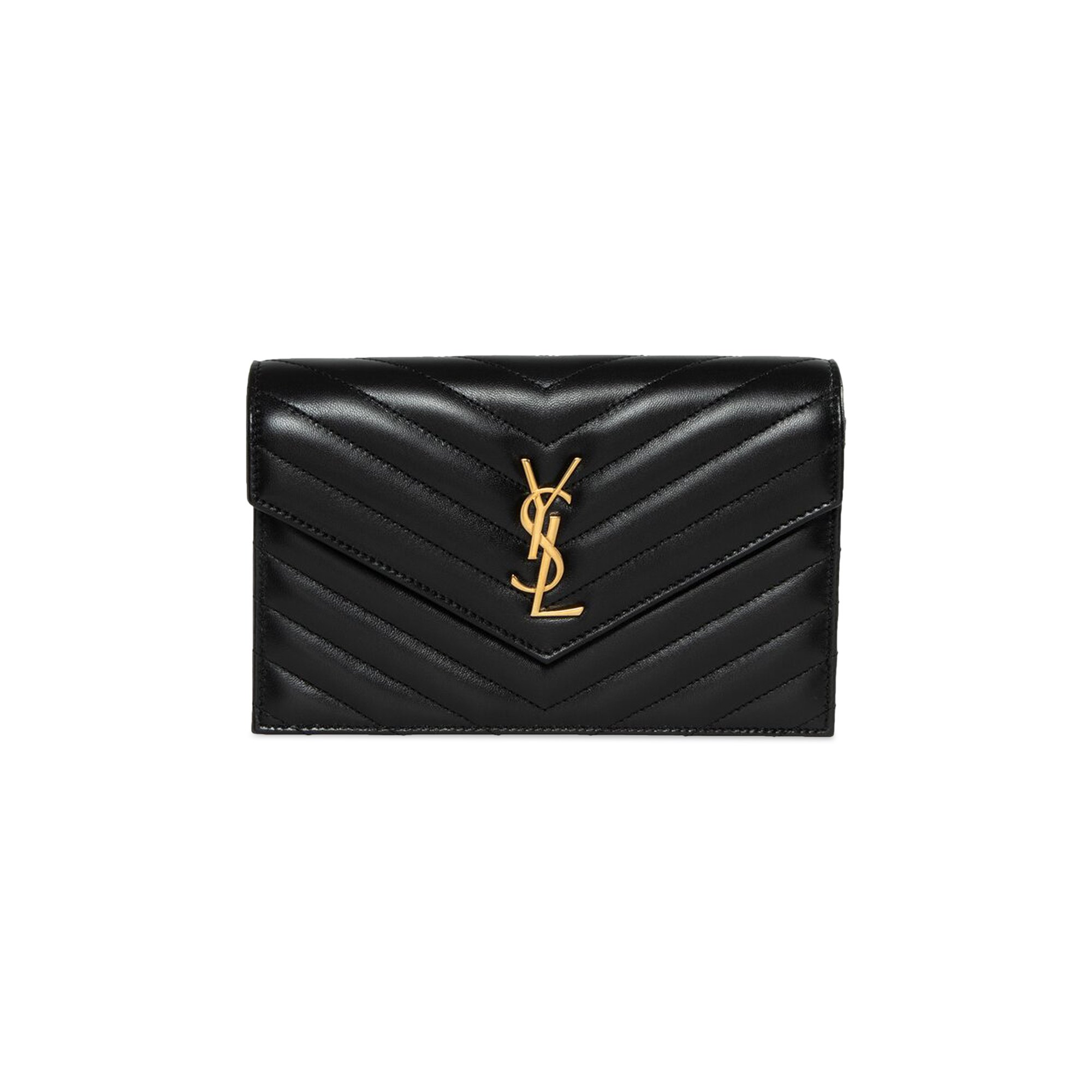 Buy Saint Laurent Envelope Chain Wallet 'Noir' - 742920 AAA44 1000 