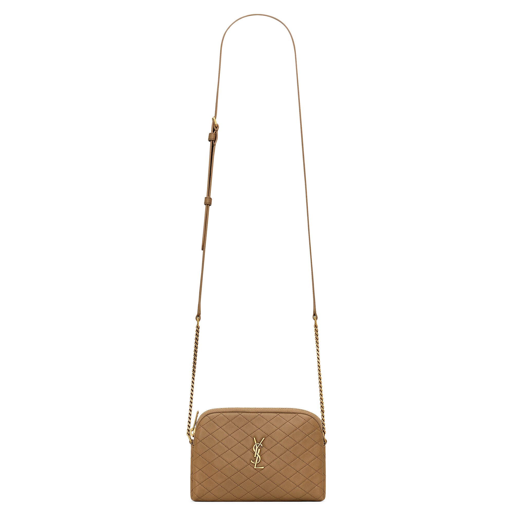 Buy Saint Laurent Gaby Zipped Pouch 'Dark Cork' - 733667 1EL07