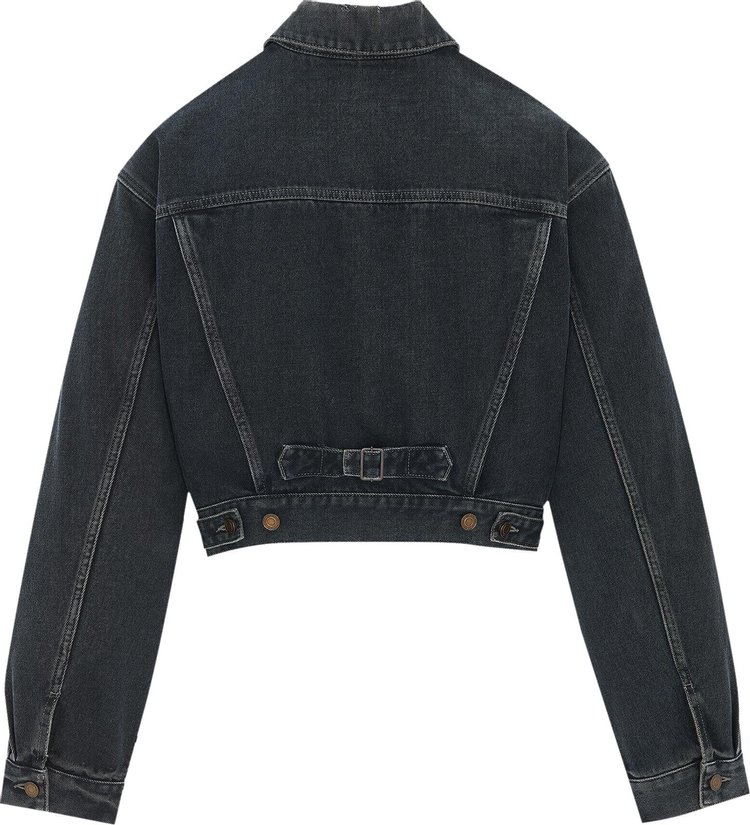 Saint Laurent Neo 80s Denim Jacket Black