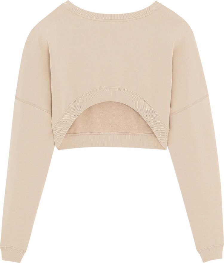 Saint Laurent Cropped Sweater Powder