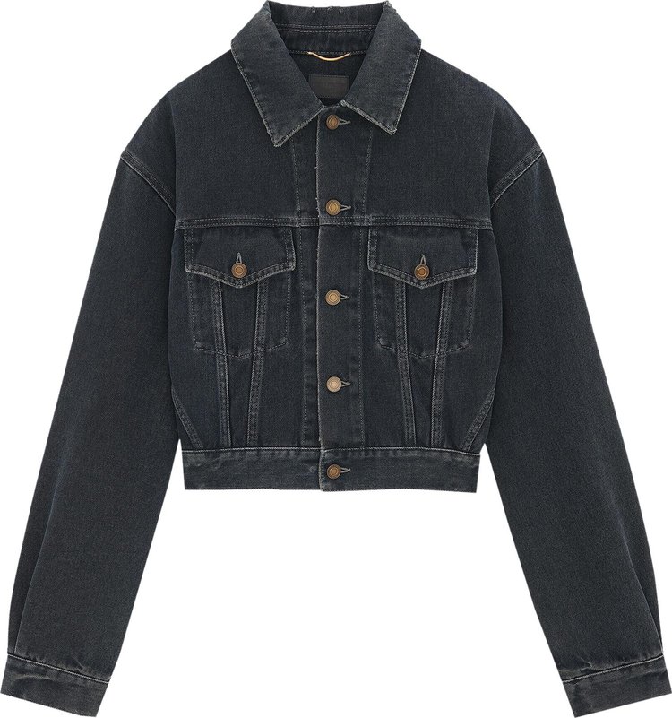 Saint Laurent Neo 80s Denim Jacket Black