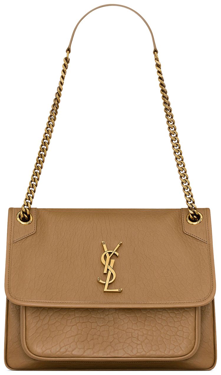 Saint Laurent Medium Niki Chain Bag Dark Cork