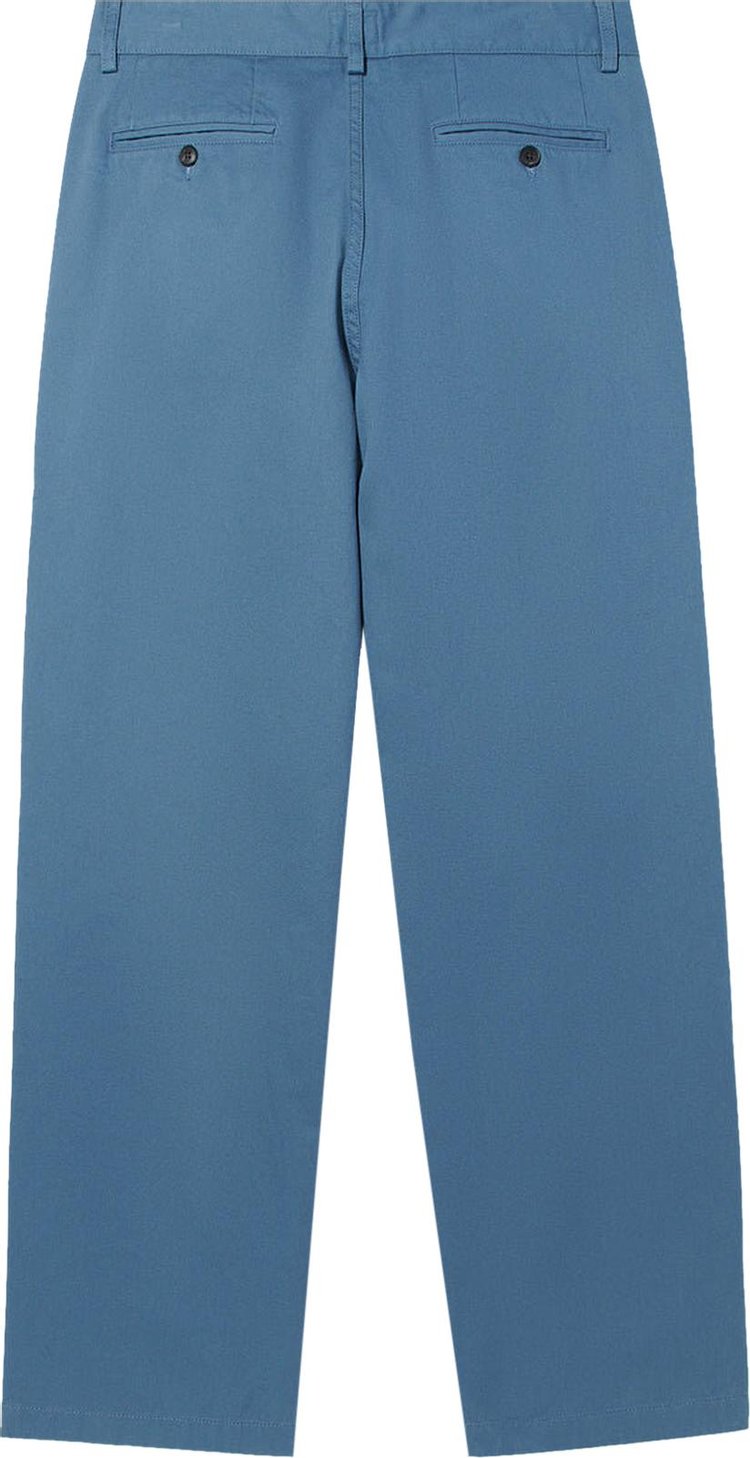 Noah Twill Double Pleat Pants Slate