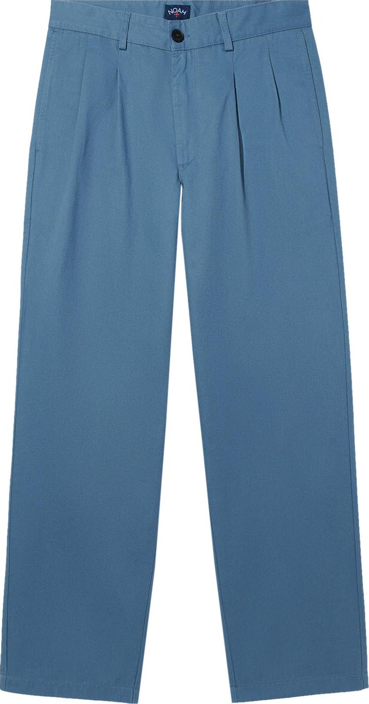 Noah Twill Double Pleat Pants Slate