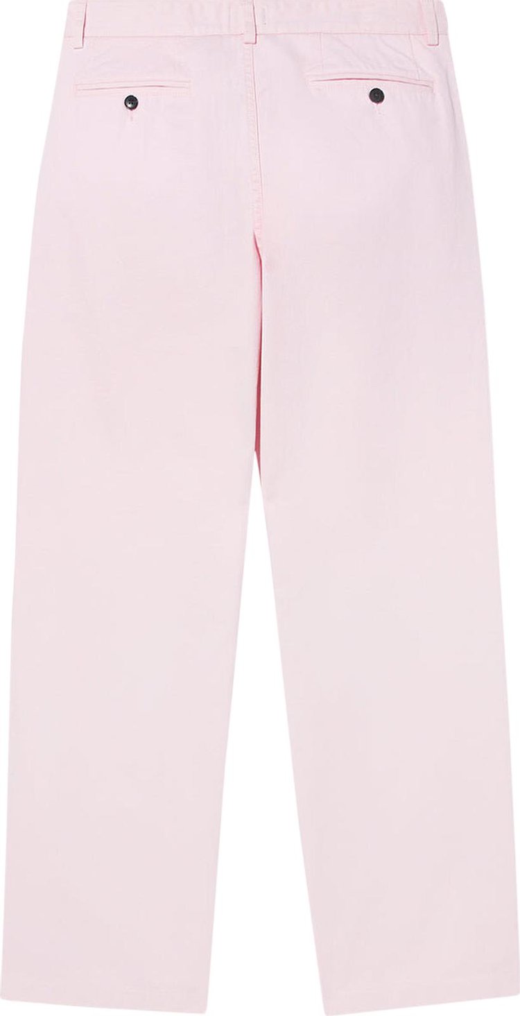 Noah Twill Double Pleat Pants Pink