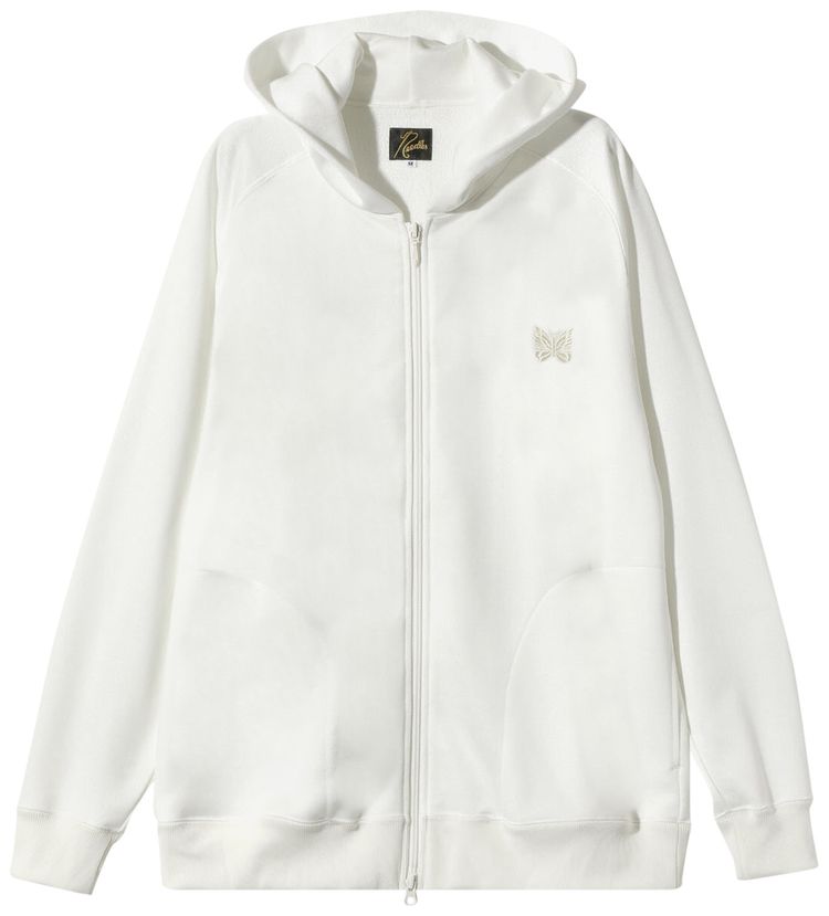 Needles Zipped Sweat Hoody Off White