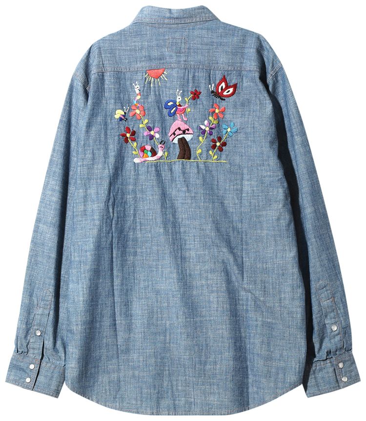 Needles Western Shirt Blue