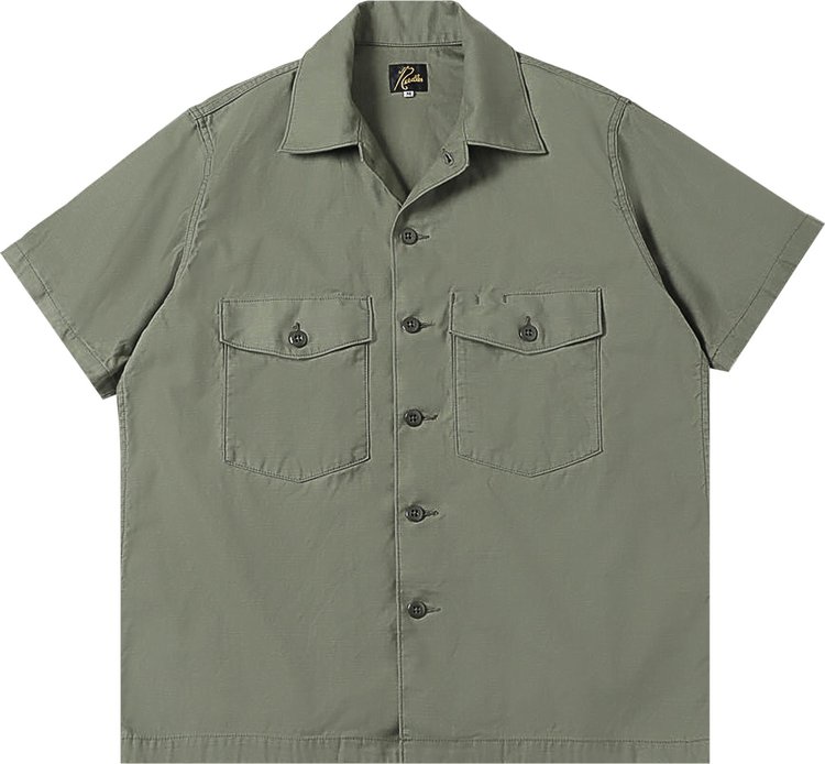 Needles Short-Sleeve Fatigue Shirt 'Olive'
