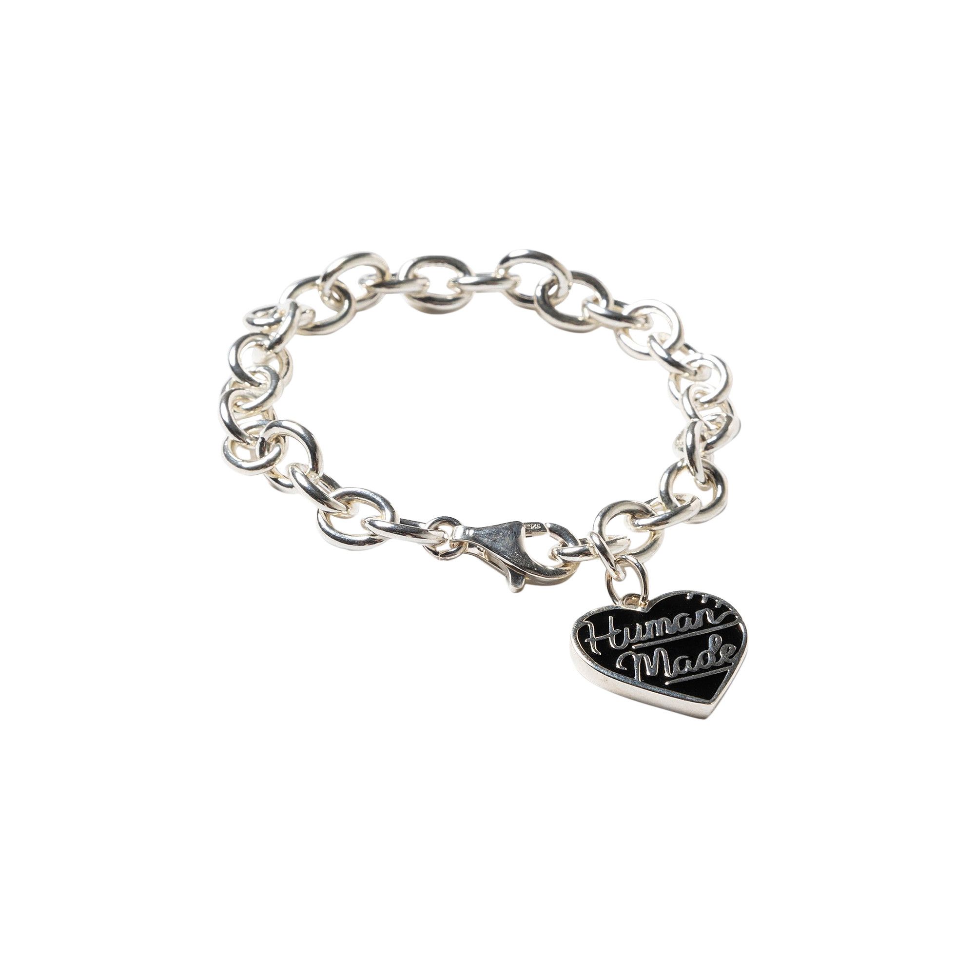 Buy Human Made Heart Bracelet 'Black' - HM27GD077 BLAC | GOAT