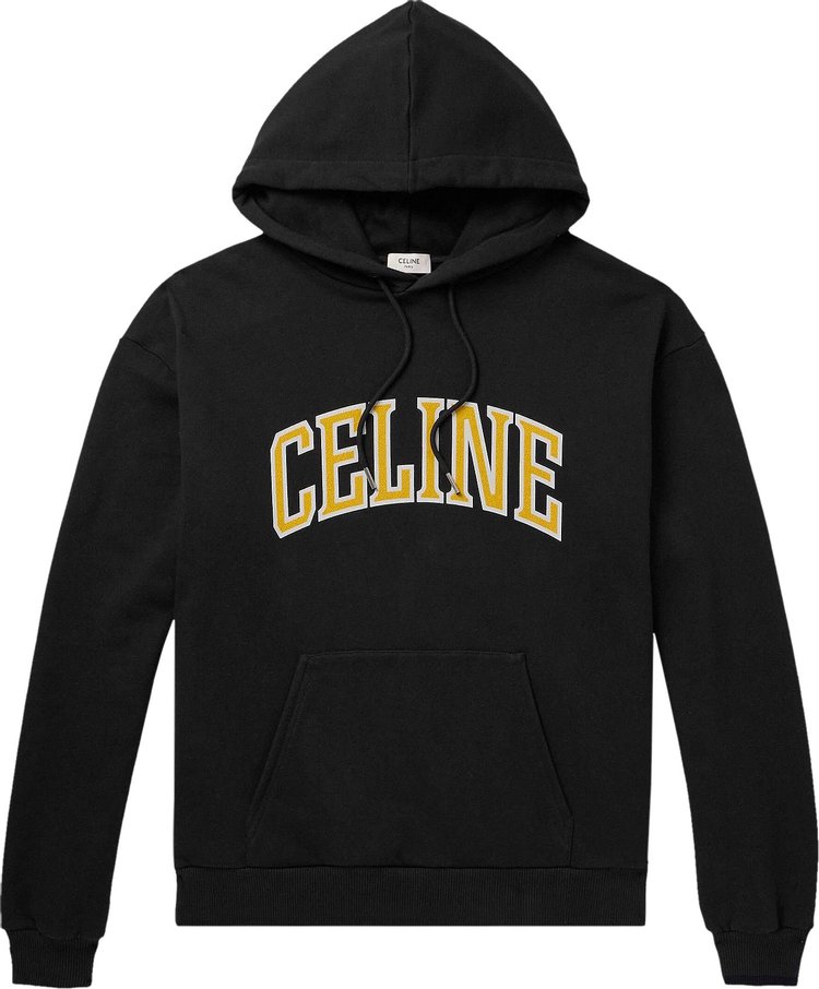CELINE Hoodie Loose Celine 'Black/Citron'