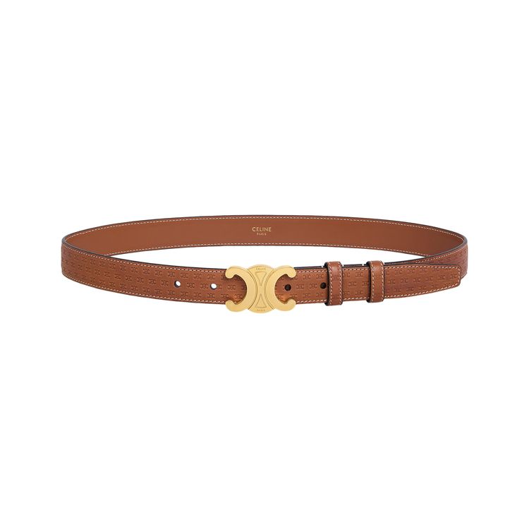 CELINE Medium Elegant Belt Tan