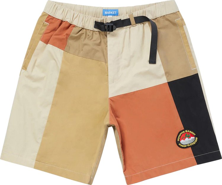 Market Gorp Patchwork Tech Shorts Acorn