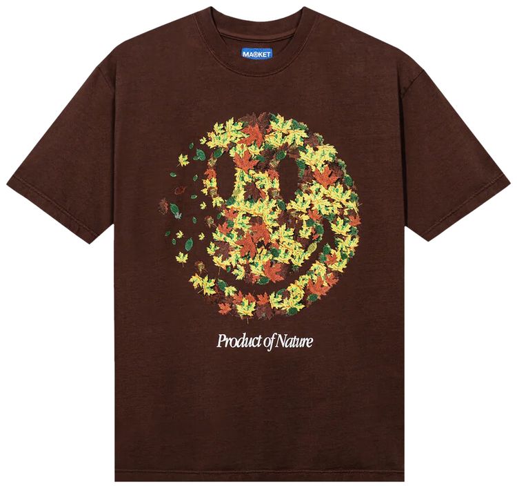 Market Smiley Product Of Nature T Shirt Acorn