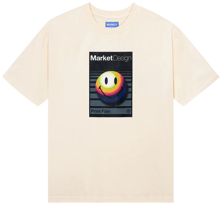 Market Smiley Analogue T Shirt Ecru