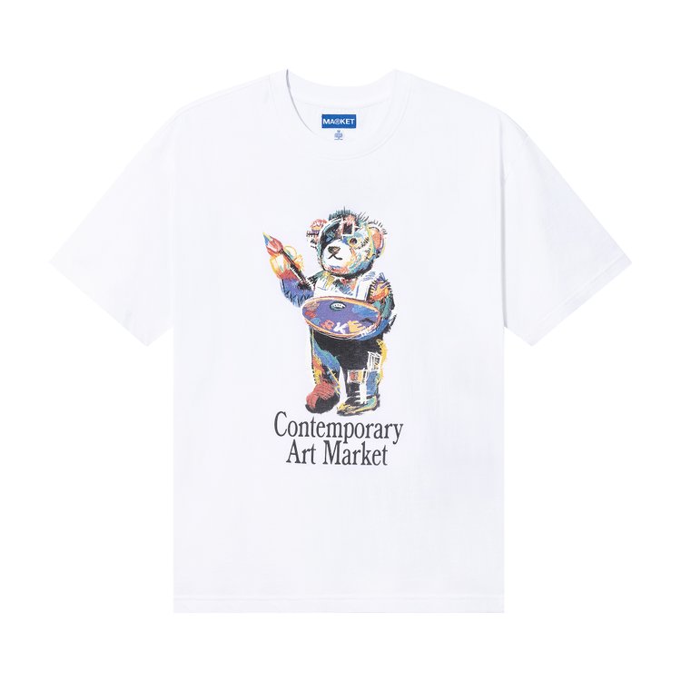 Market Art Bear T-Shirt 'White'