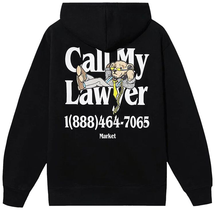 Market Better Call Bear Hoodie Black