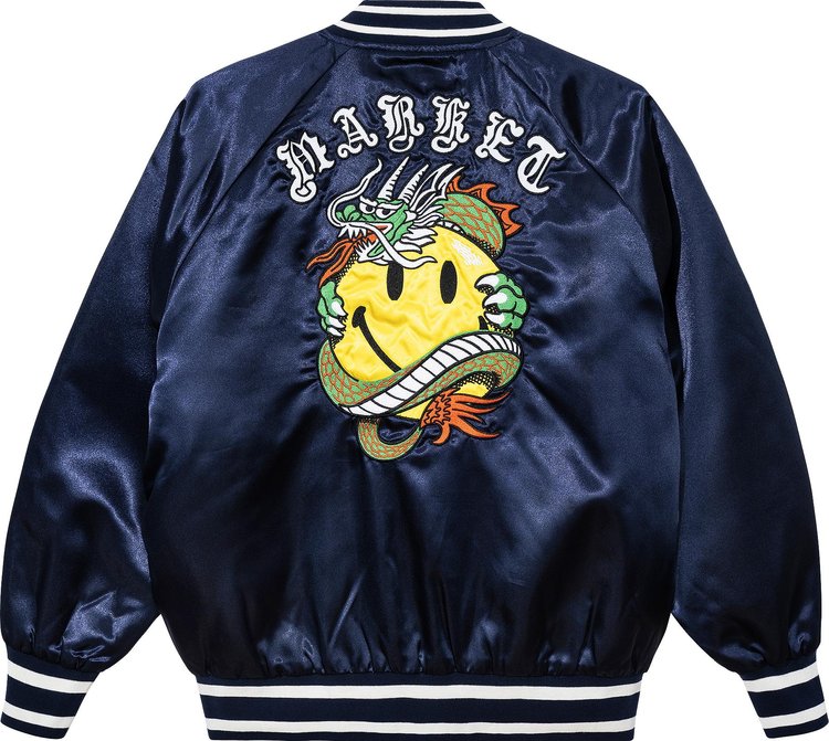 Market Smiley Souvenir Jacket Navy