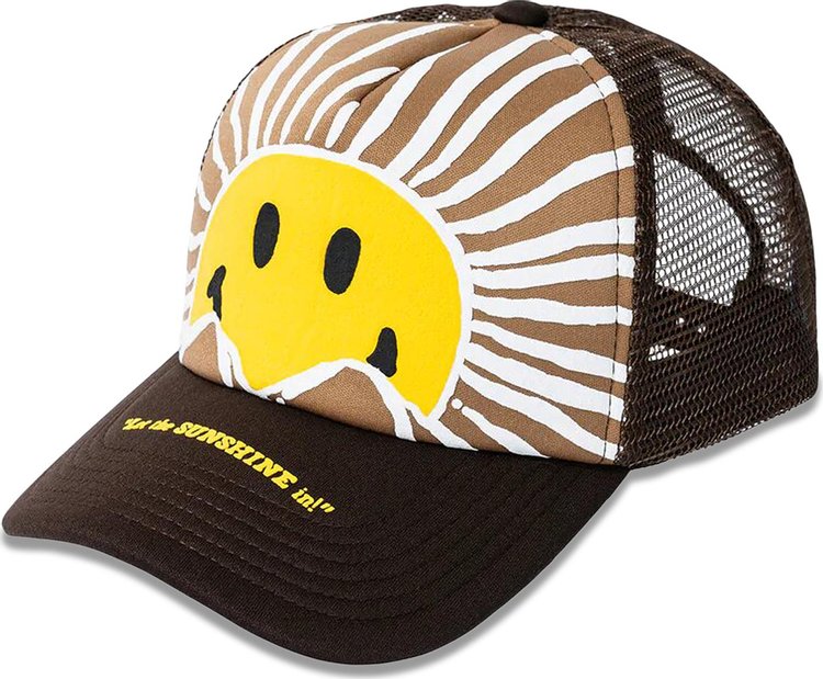 Market Smiley Sunrise Trucker Hat Acorn