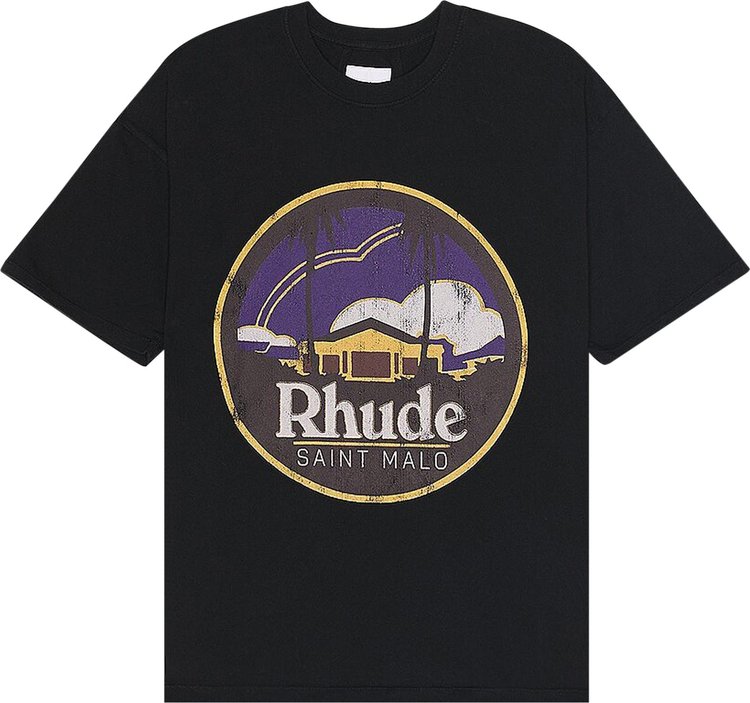 Rhude Saint Malo Tee Vintage Black