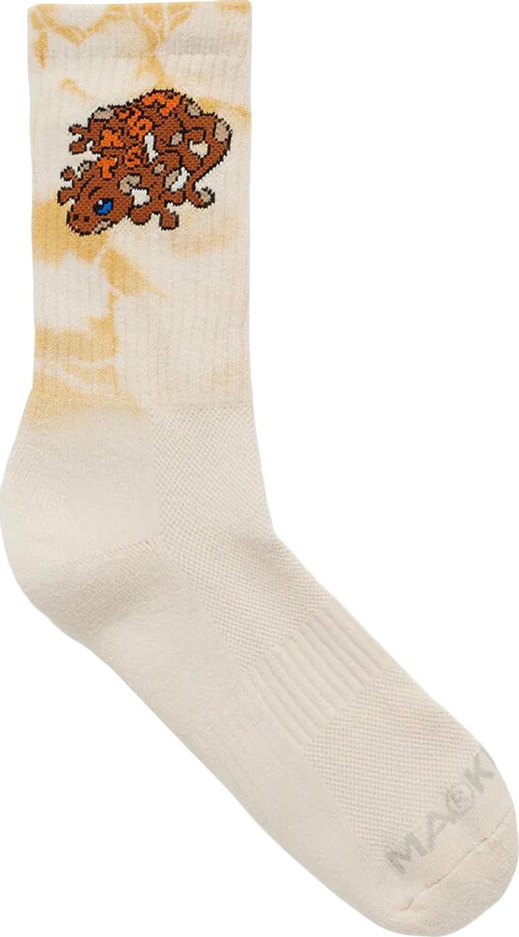 Market Lizard Tie Dye Socks 'Cream Tie Dye'