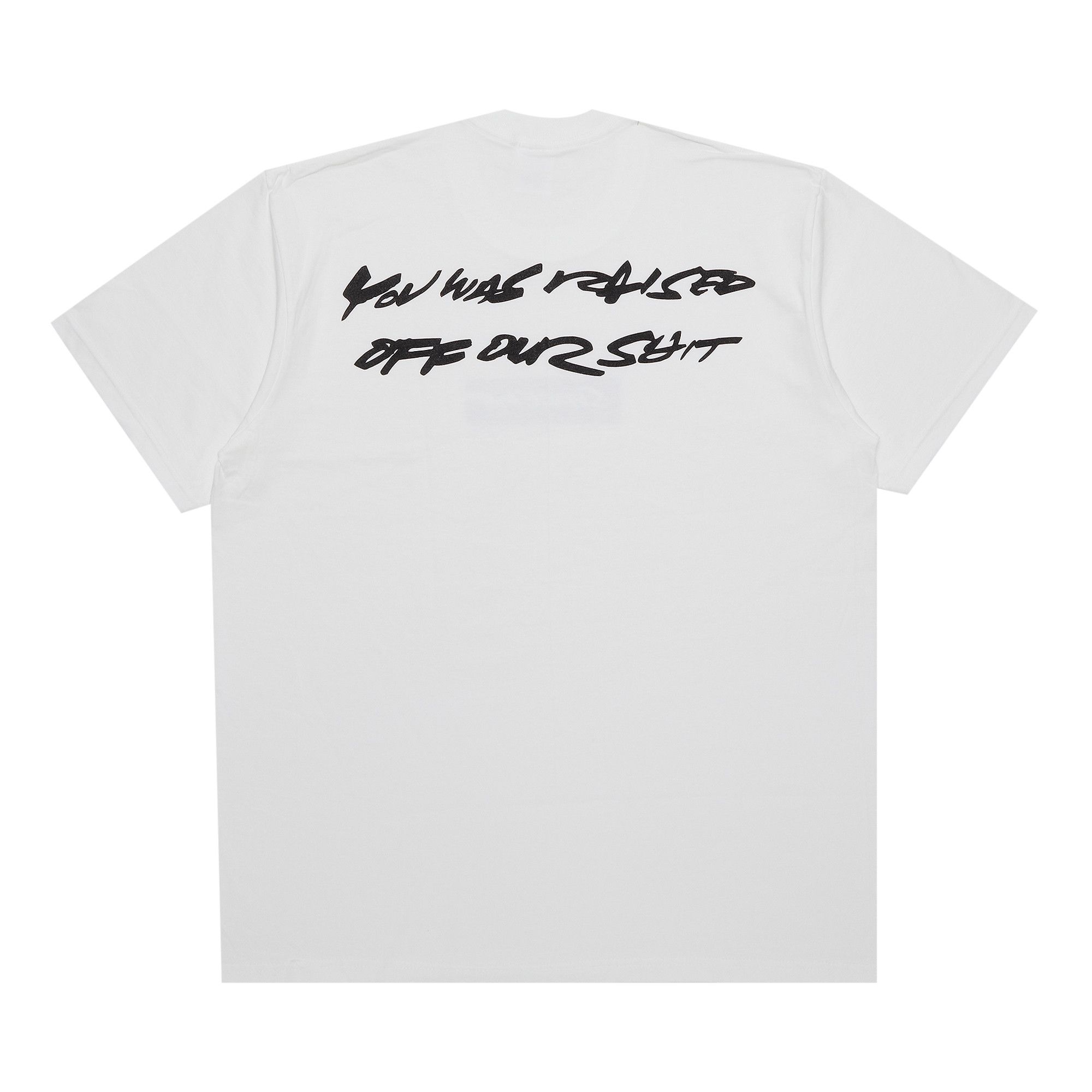 Supreme futura logo tee black hotsell