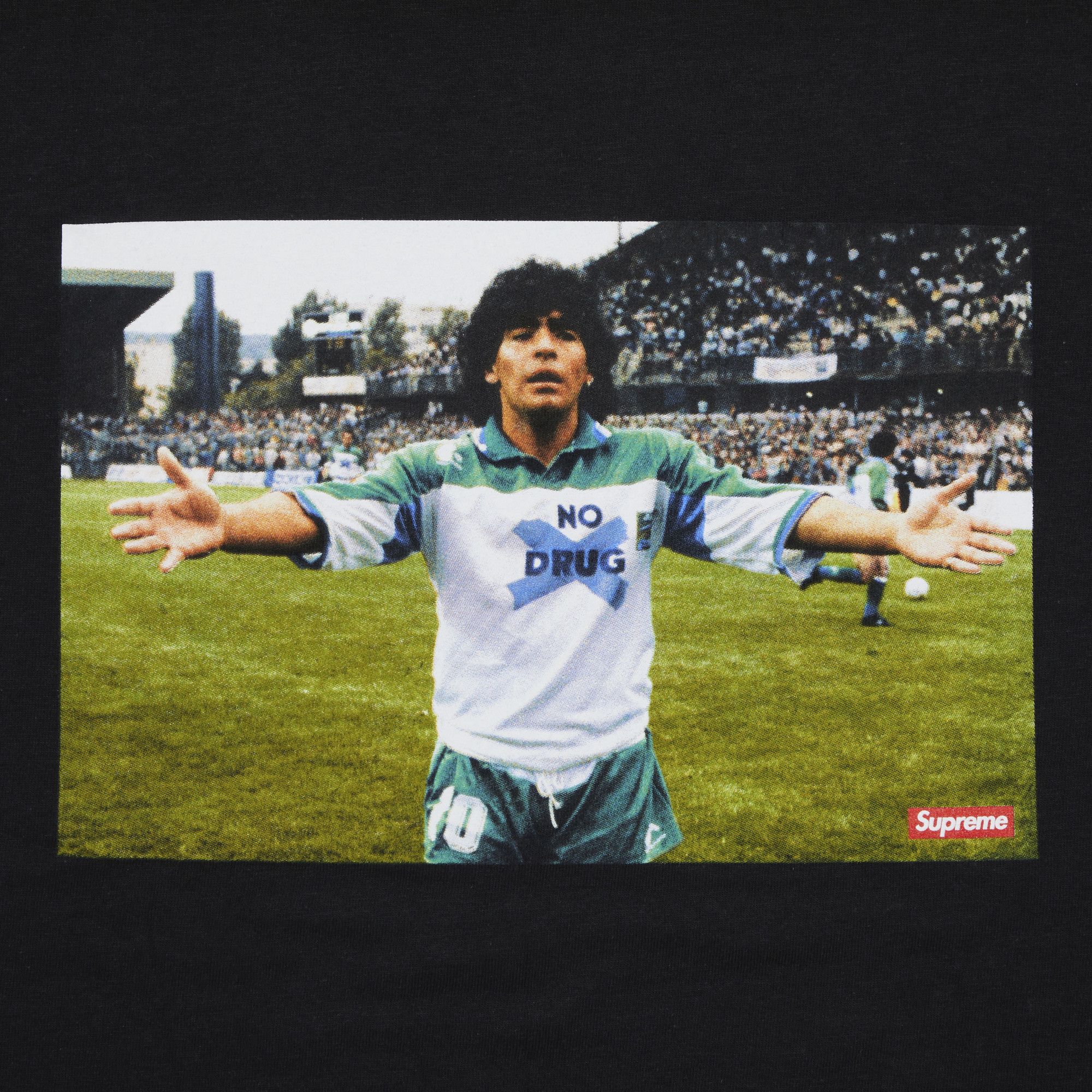Size l Supreme Maradona Tee 'Black'
