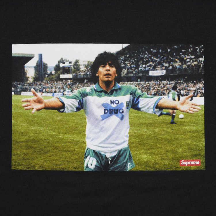 Supreme Maradona Tee Black