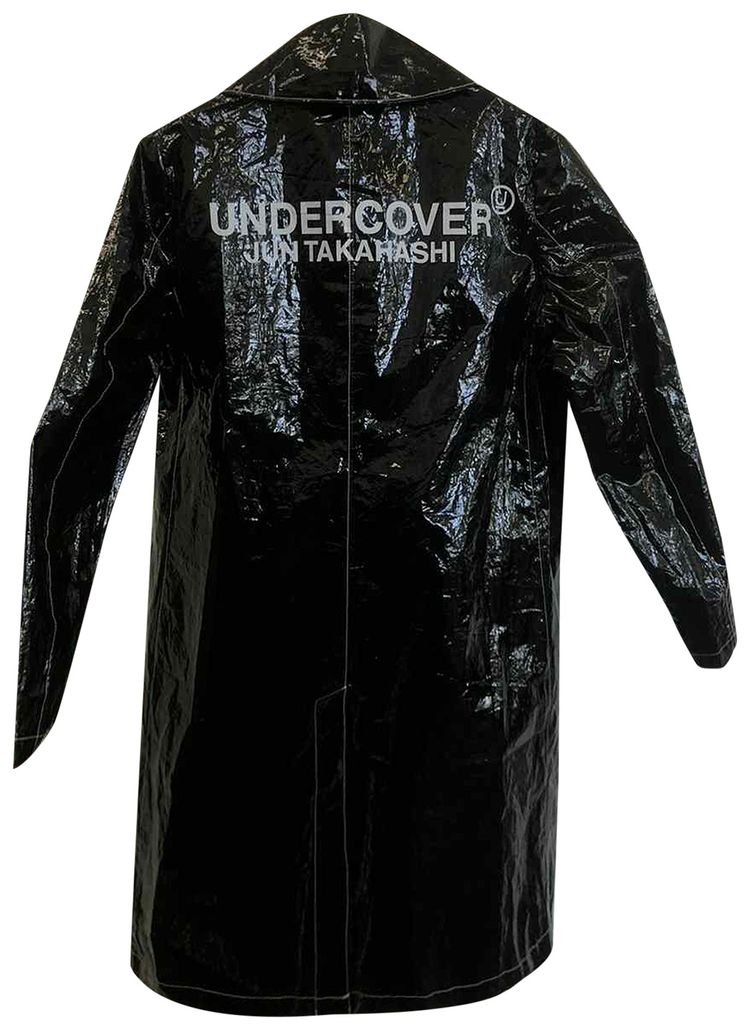 Undercover Double Breasted Raincoat Black