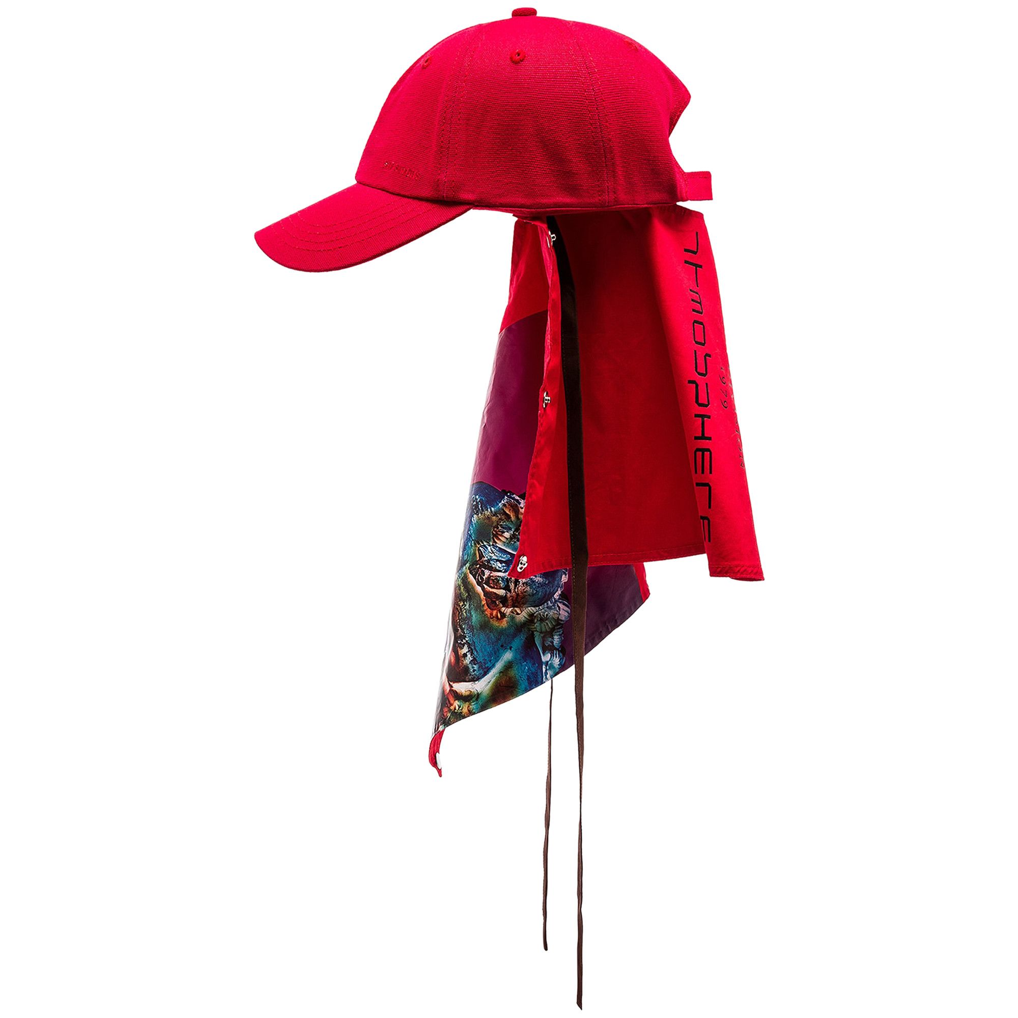 Buy Raf Simons Baseball Cap With Attachment 'Red' - 181 928