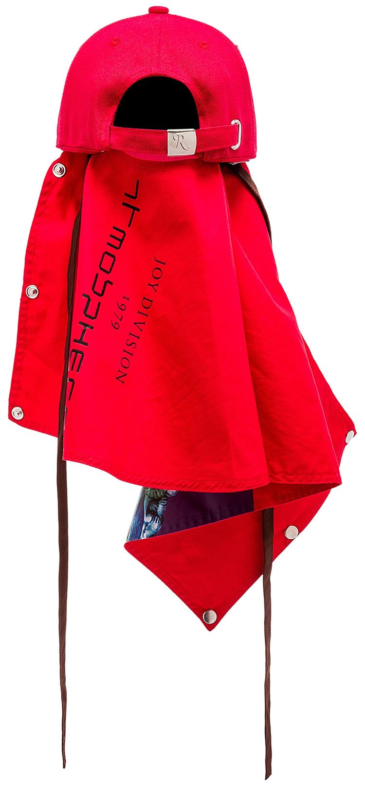 Raf Simons Baseball Cap With Attachment Red