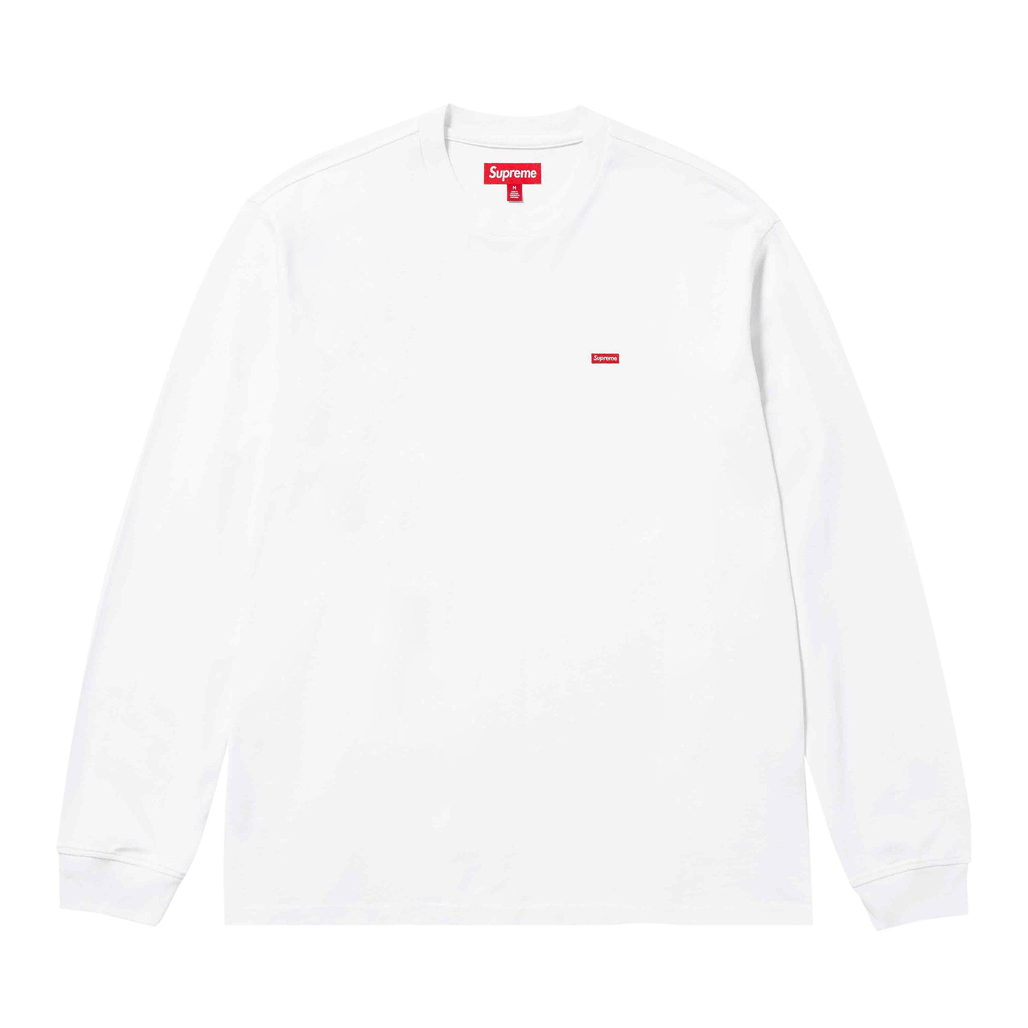 Buy Supreme Small Box Long-Sleeve Tee 'White' - SS24KN17
