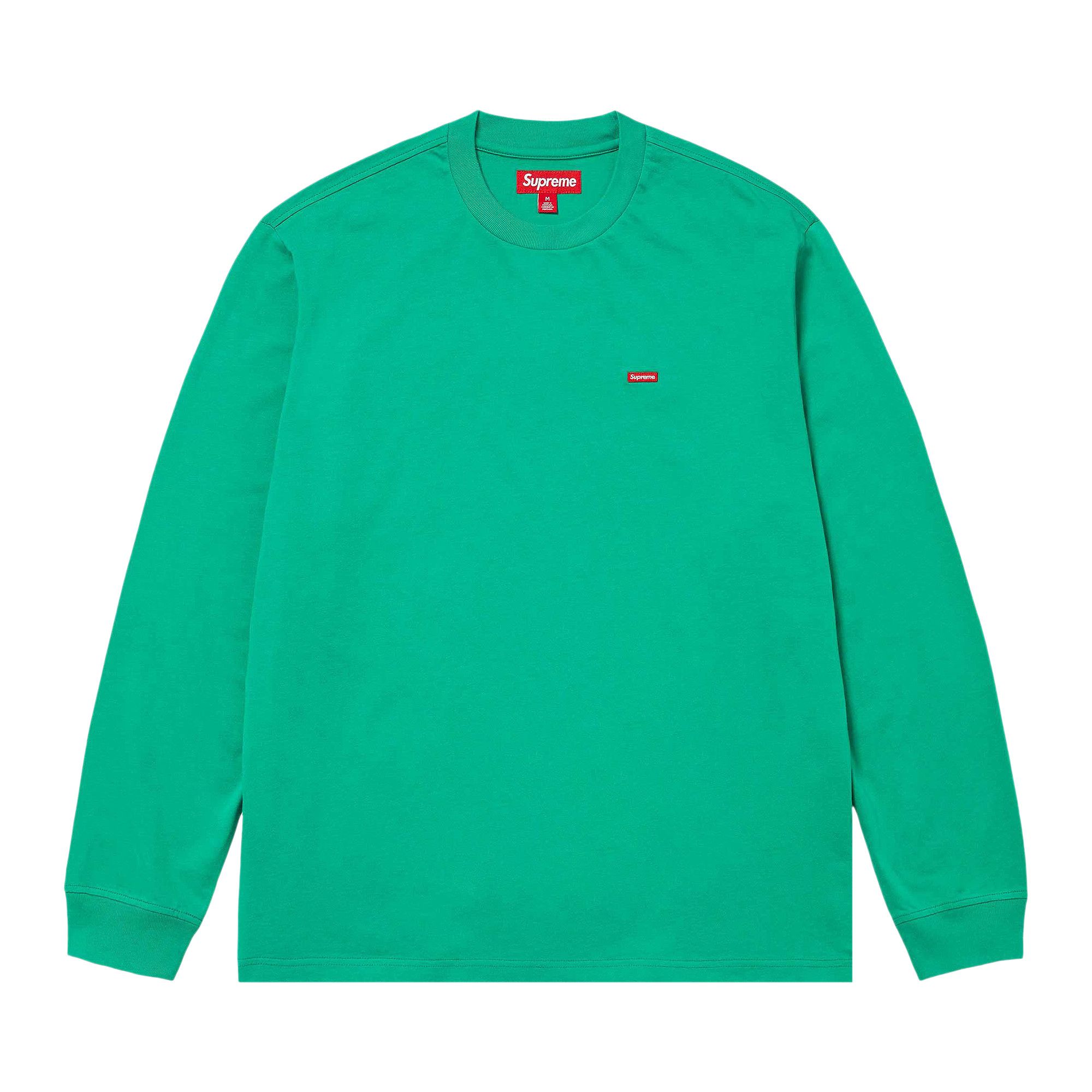 Buy Supreme Small Box Long Sleeve Tee Green SS24KN17 GREEN GOAT CA