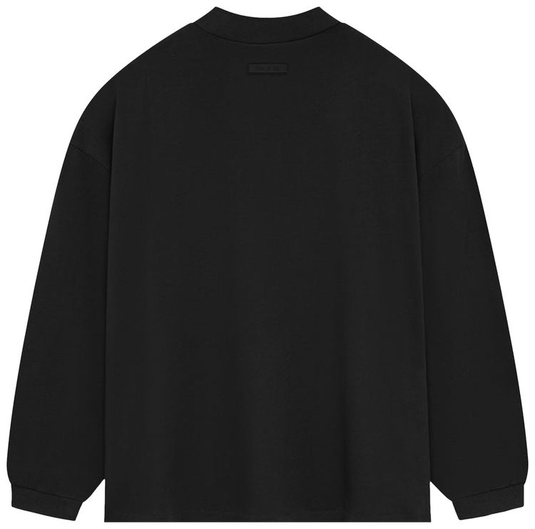 Fear of God Essentials Long Sleeve Shirt II Jet Black